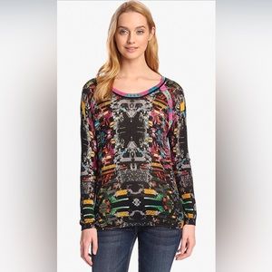 Custo Barcelona colorful light wool sweater top. Size small